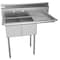 Koolmore 2 Compartment Stainless Steel NSF Commercial Kitchen Prep & Utility Sink with Drainboard SB121610-16R3 - alternate 8